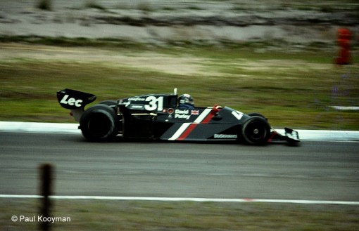 David Purley e o carro de Fórmula 1 da Lec no GP da Bélgica de 1977