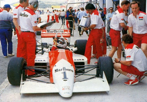Volker Weidler em Vallelunga. Para a Onyx, a temporada de 1988 da F-3000 foi bem difícil