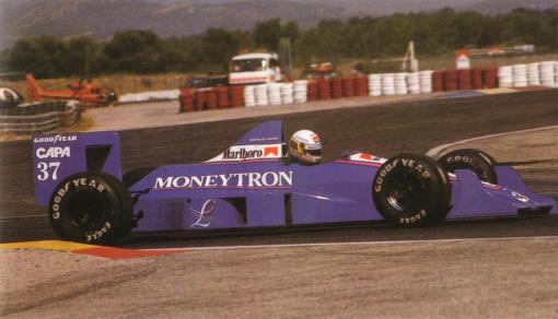 Bertrand Gachot fazendo sua primeira corrida na vida, o GP da França de 1989
