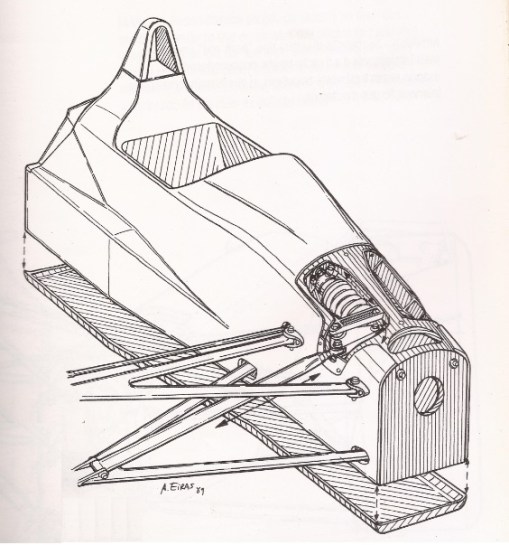 Uma reprodução da dianteira do Onyx ORE-1, a maior obra-prima da história da Fórmula 1